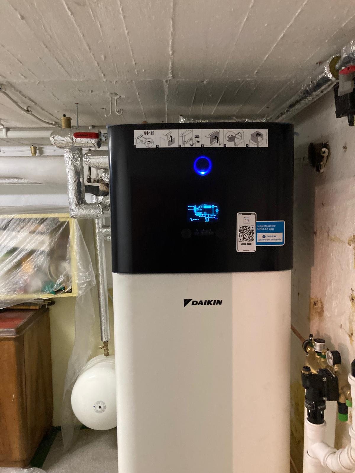 Daikin im Souterrain, INNEN